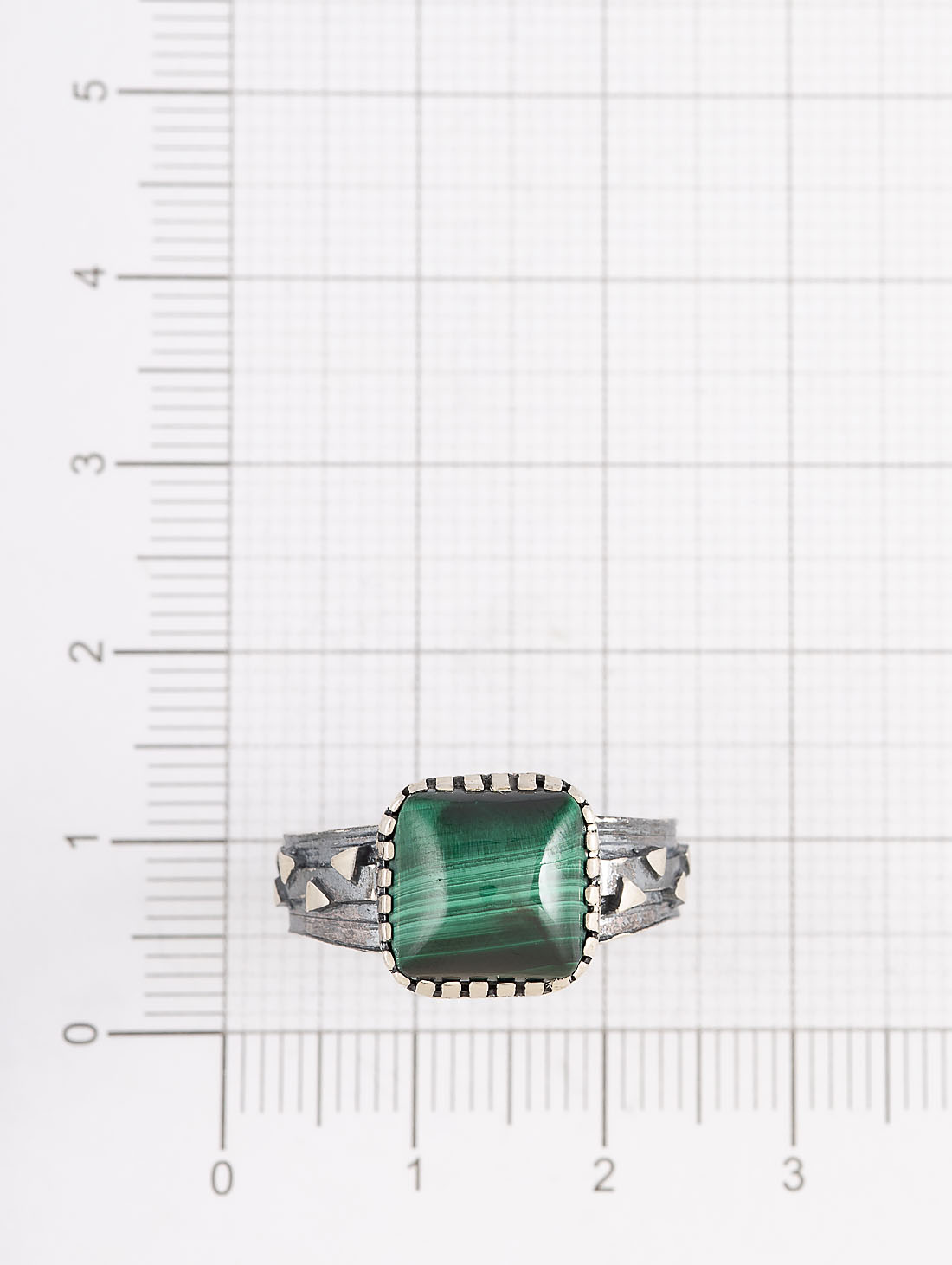 Rrr1493 Малахит Кольцо (Ag_925)