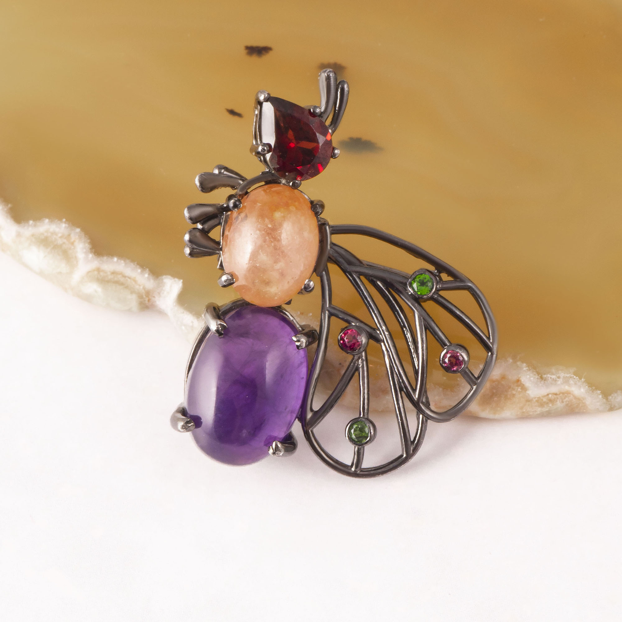 01228 Брошь-кулон (Ag 925)