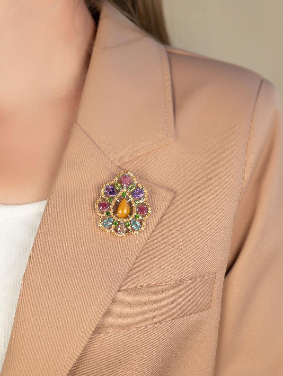 042395 Брошь-кулон (Ag 925)