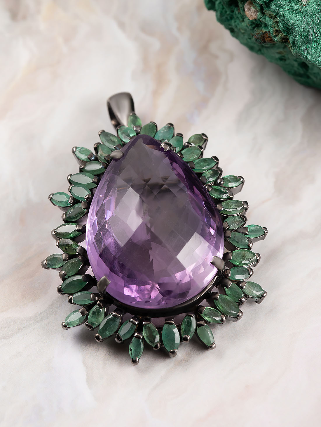 042340 Брошь-кулон (Ag 925)