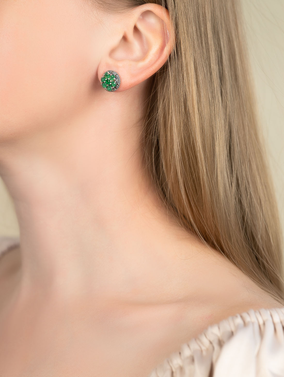 300205 Серьги пуссеты (Ag 925)