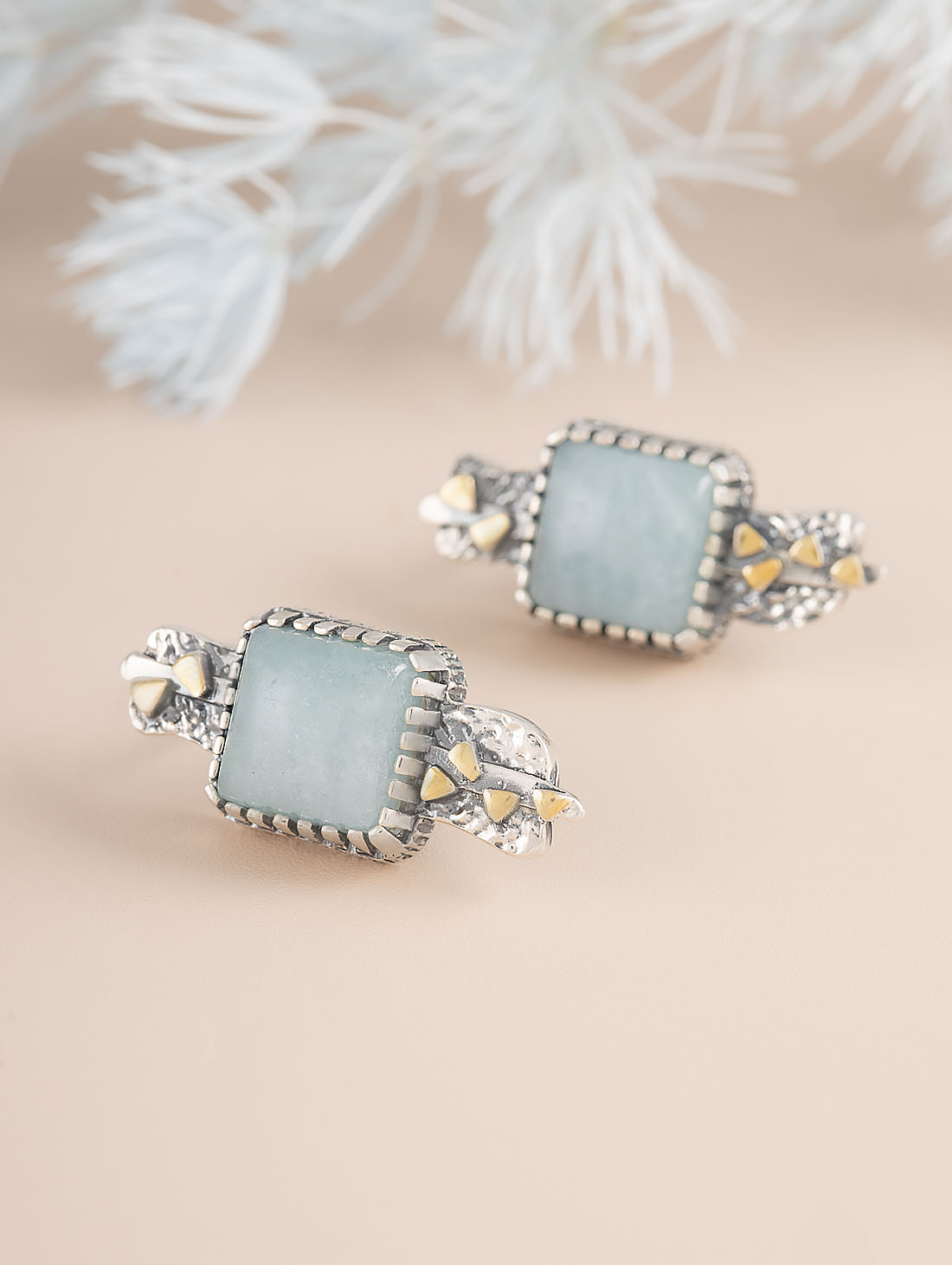 Err1493z Аквамарин Серьги (Ag 925)