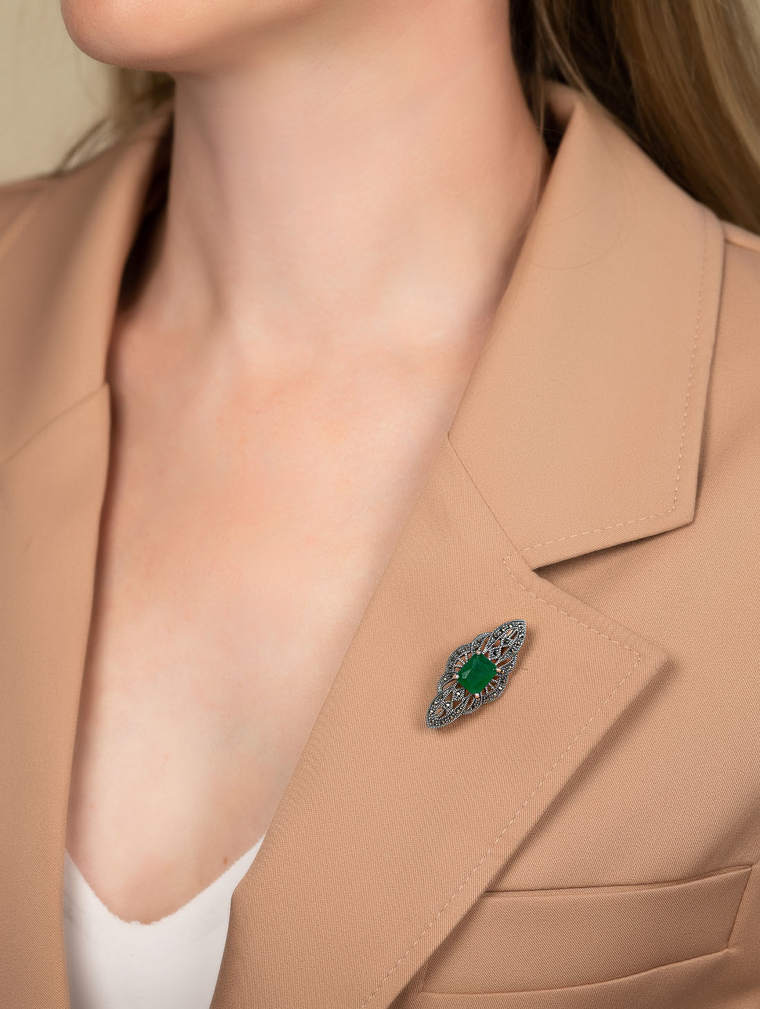 91571 Брошь (Ag 925)