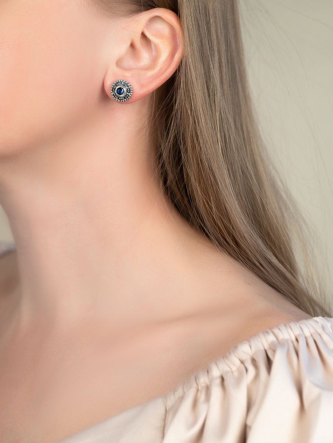 300204 Серьги пуссеты (Ag 925)