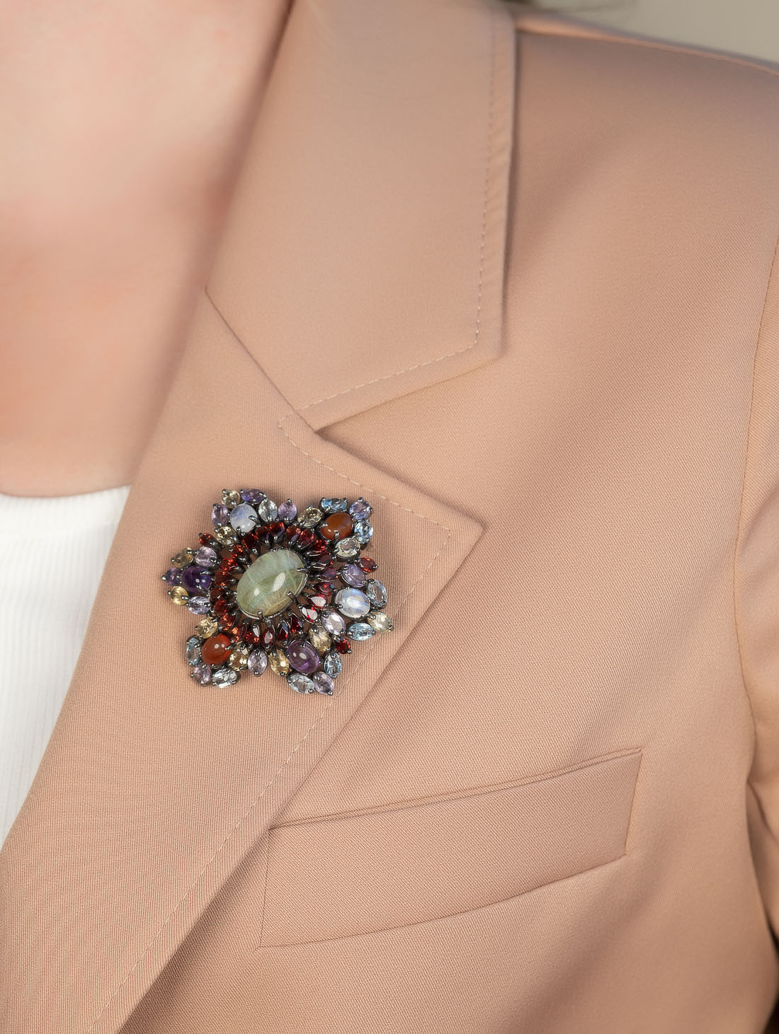 042381 Брошь-кулон (Ag 925)