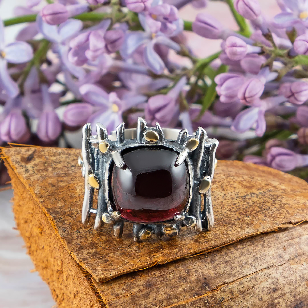 Rrr1450z Гранат Кольцо (Ag 925)