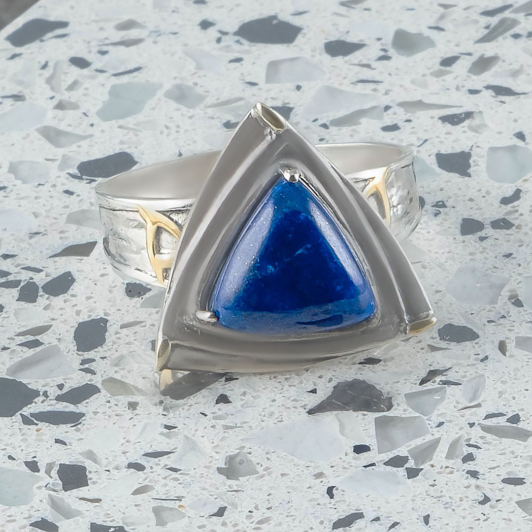 Rrr1337z13 Лазурит Кольцо (Ag 925)