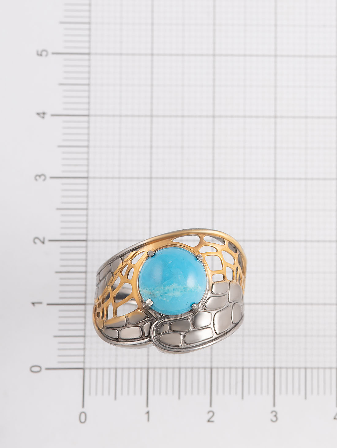 0610R Бирюза Кольцо (Ag 925)