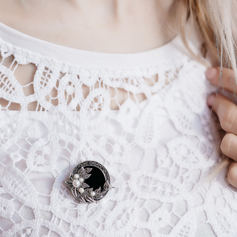 0850 Брошь (Ag 925)