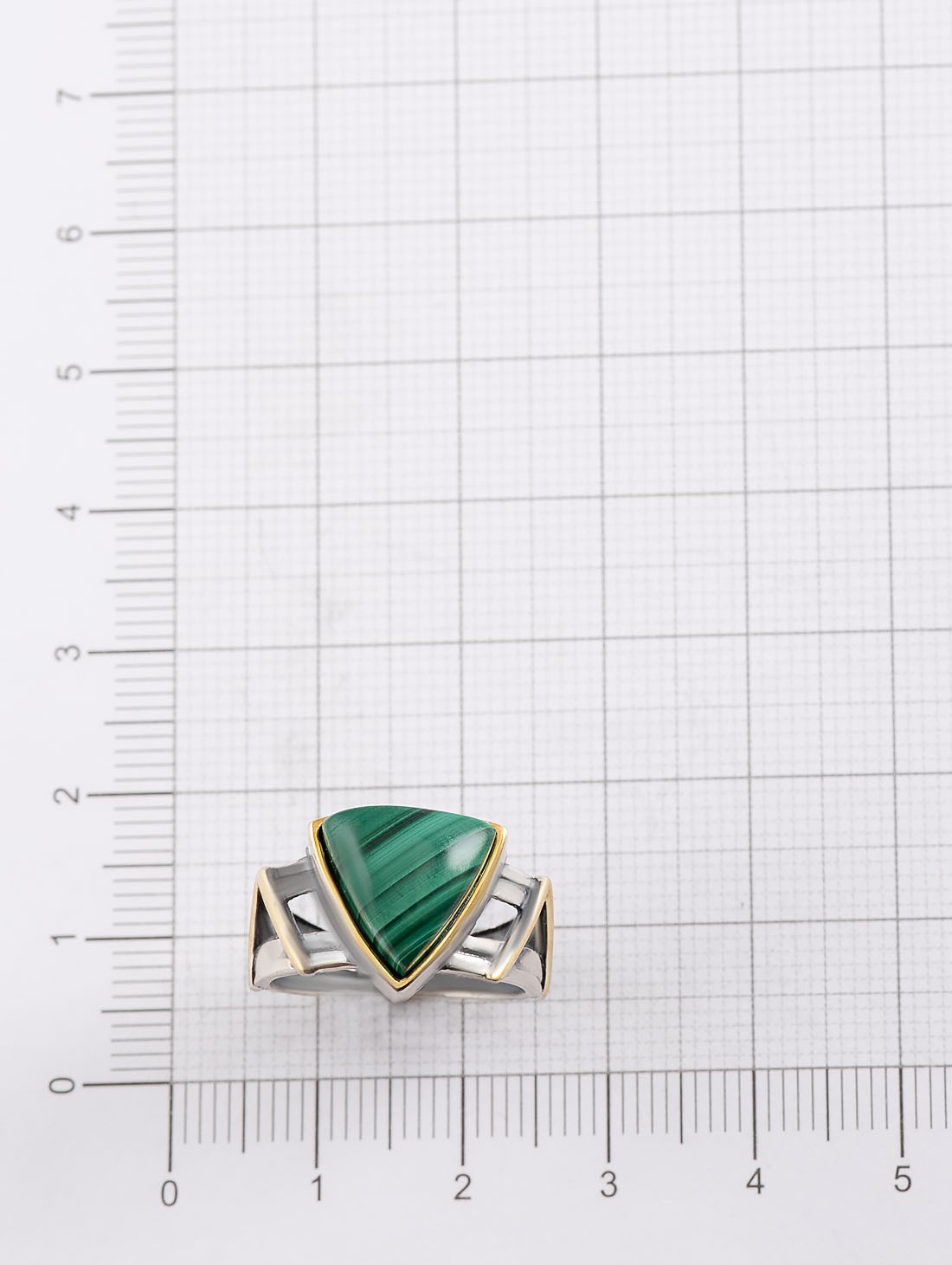 Rrr1199z Малахит Кольцо (Ag 925)