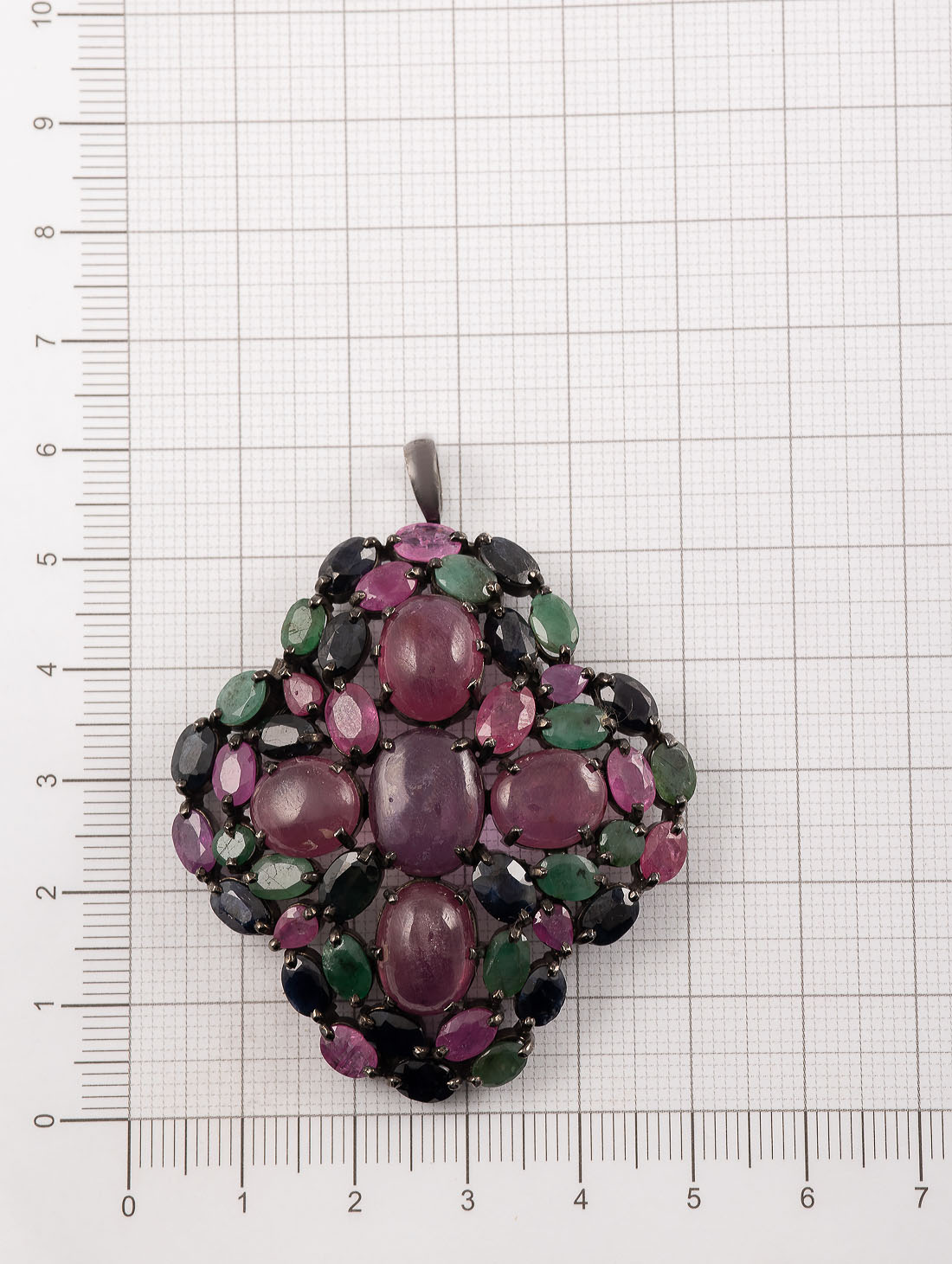 042393 Брошь-кулон (Ag 925)