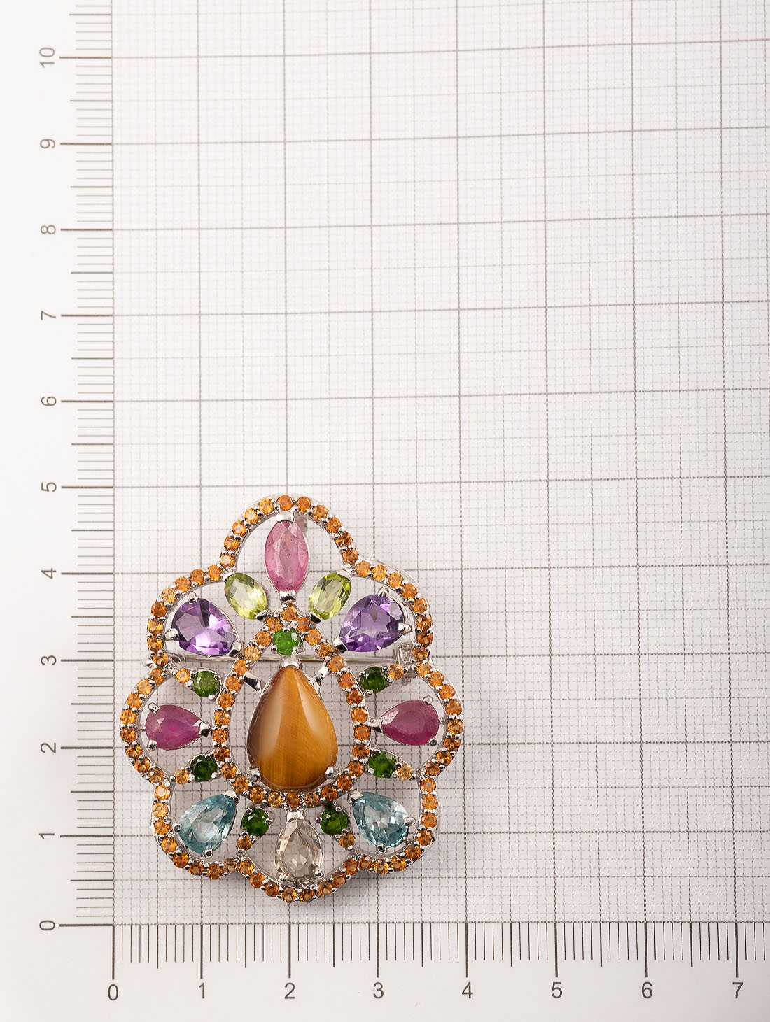 042395 Брошь-кулон (Ag 925)