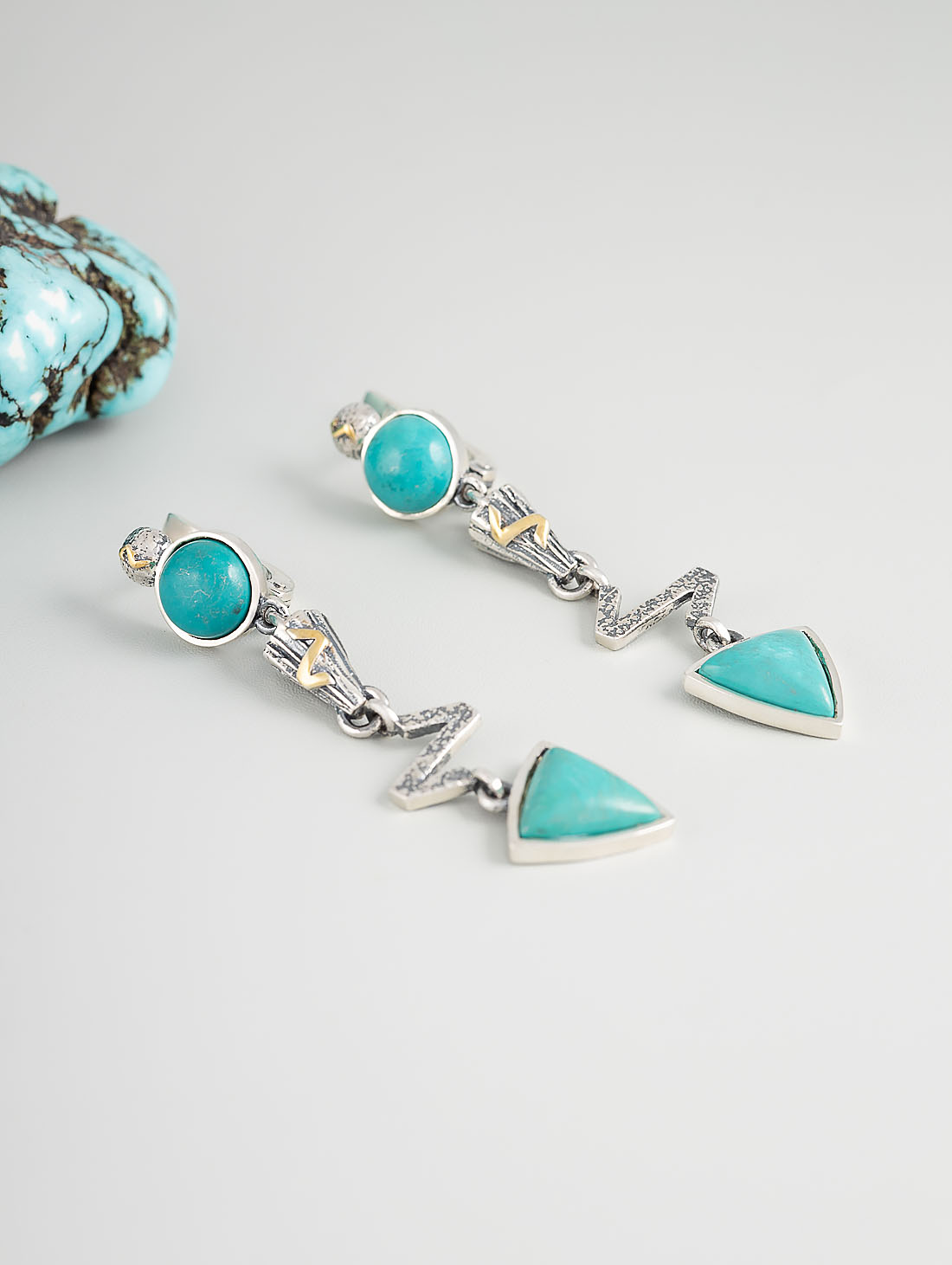 Err1198z Бирюза Серьги (Ag 925)