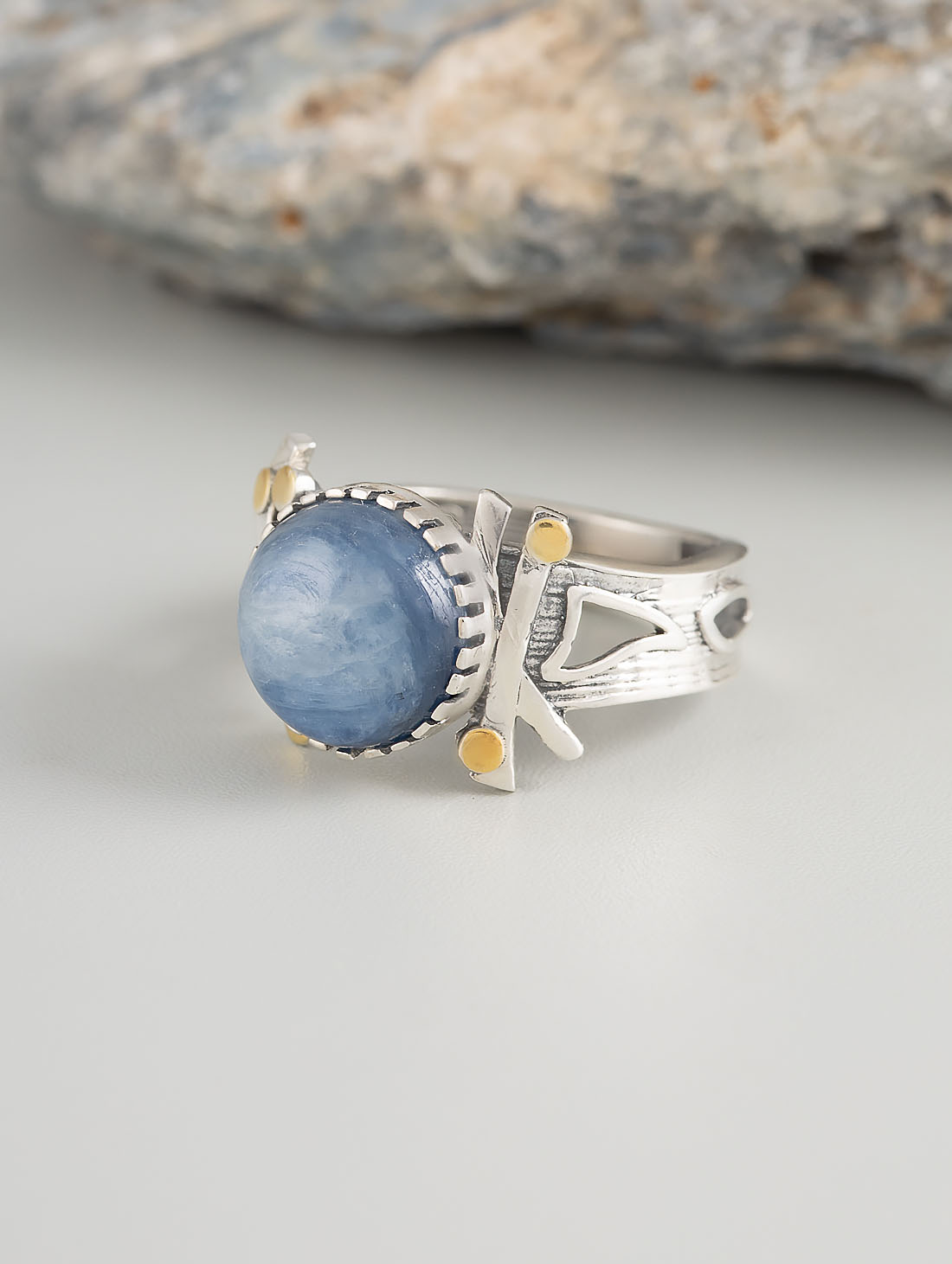 Rrr1491z Кианит Кольцо (Ag_925)