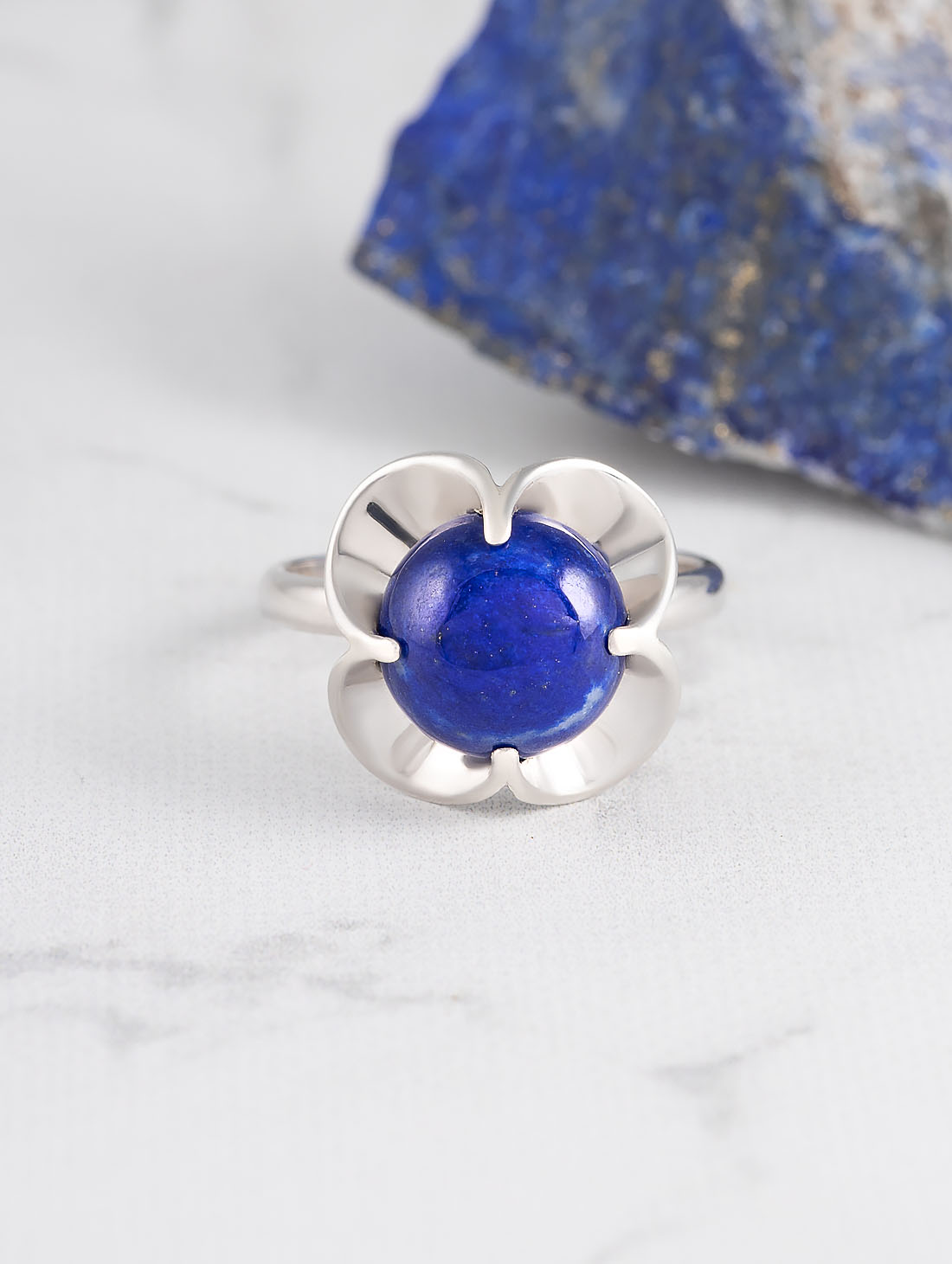 0271R Лазурит Кольцо (Ag 925)