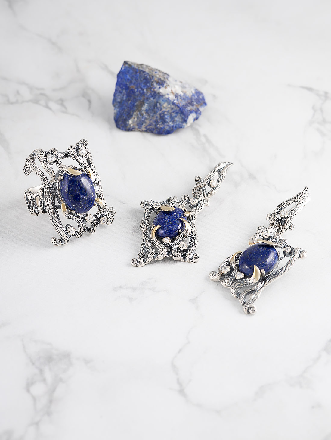 Err1103z Лазурит Серьги (Ag_925)