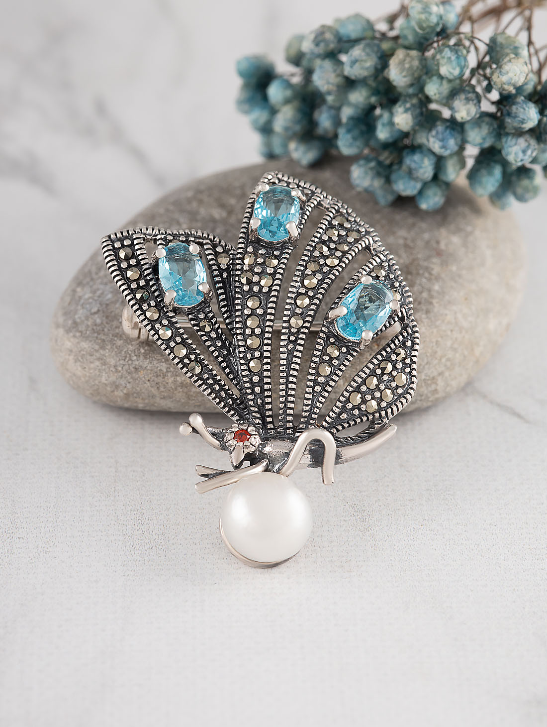 91566 Брошь (Ag 925)