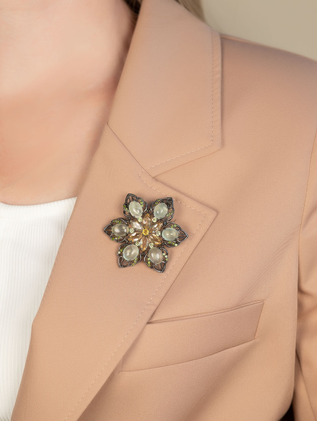 042347 Брошь-кулон (Ag 925)