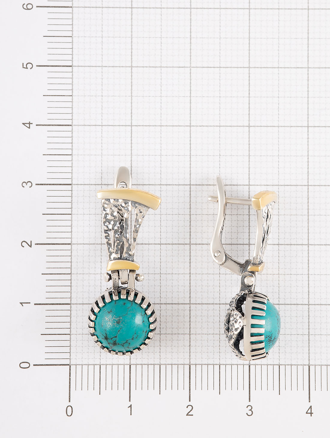 Err1503z Бирюза Серьги (Ag 925)