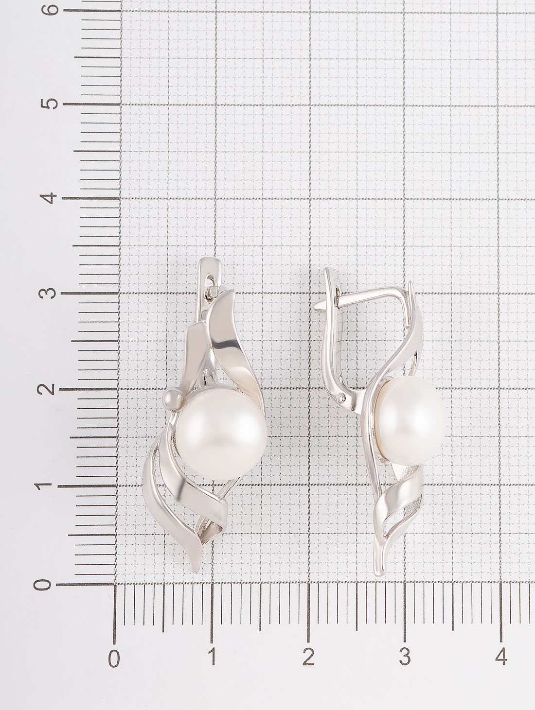 1430R Жемчуг Серьги (Ag 925)