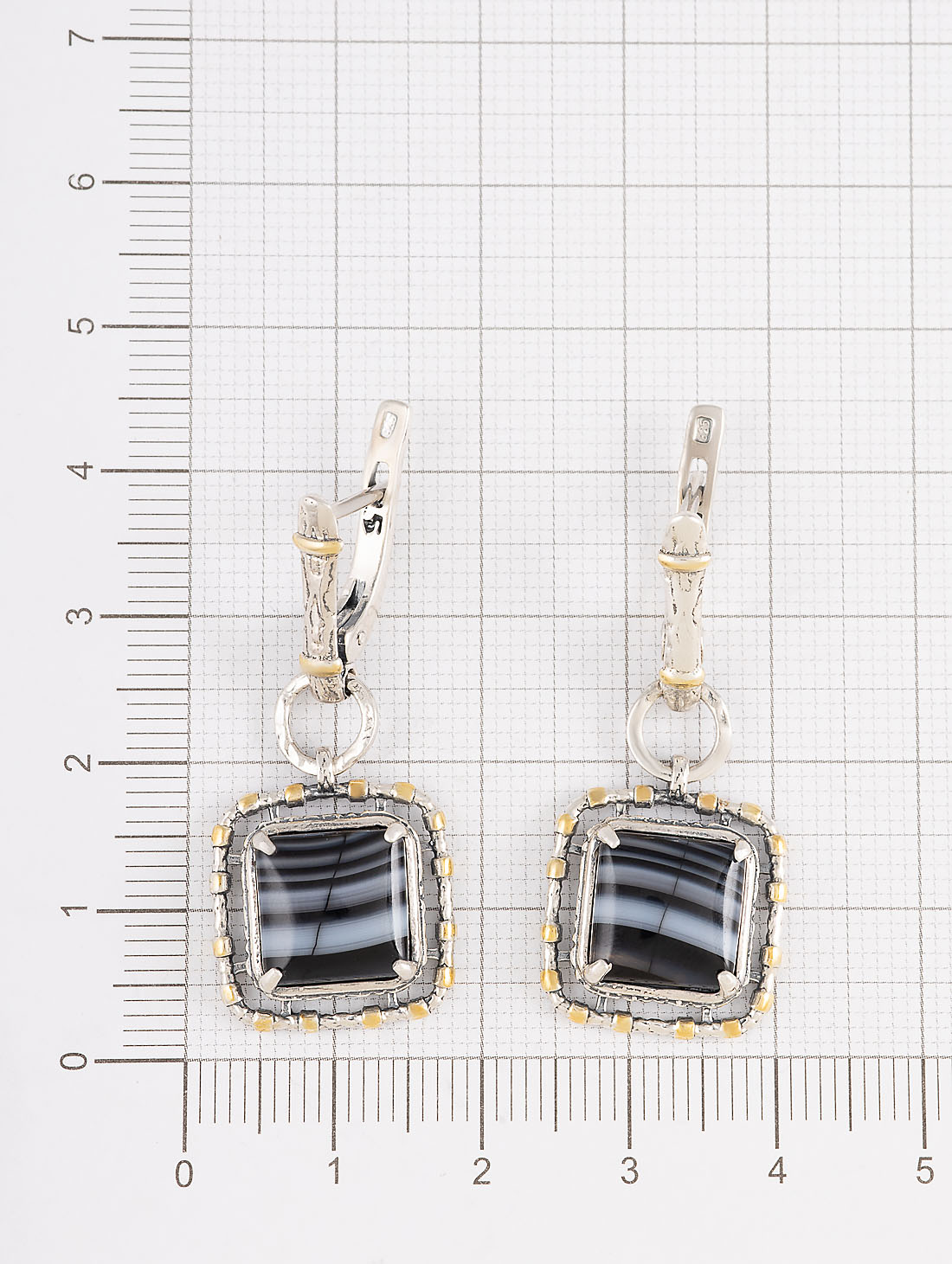 Err1324z Агат Серьги (Ag 925)