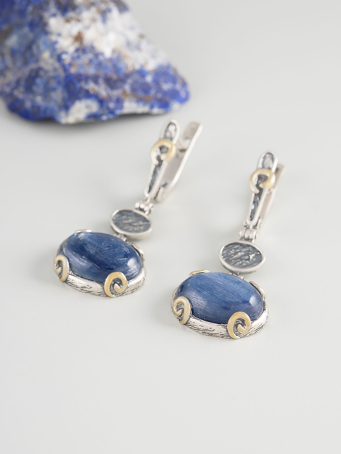 Err1297z Кианит Серьги (Ag 925)