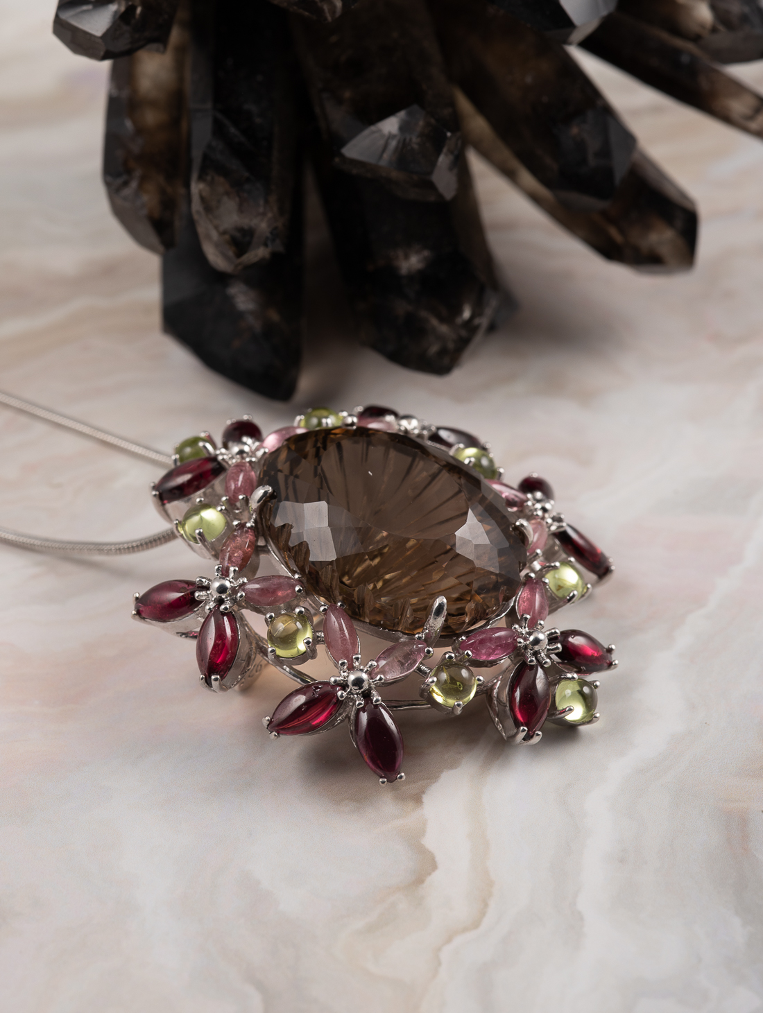 042384 Брошь-кулон (Ag 925)