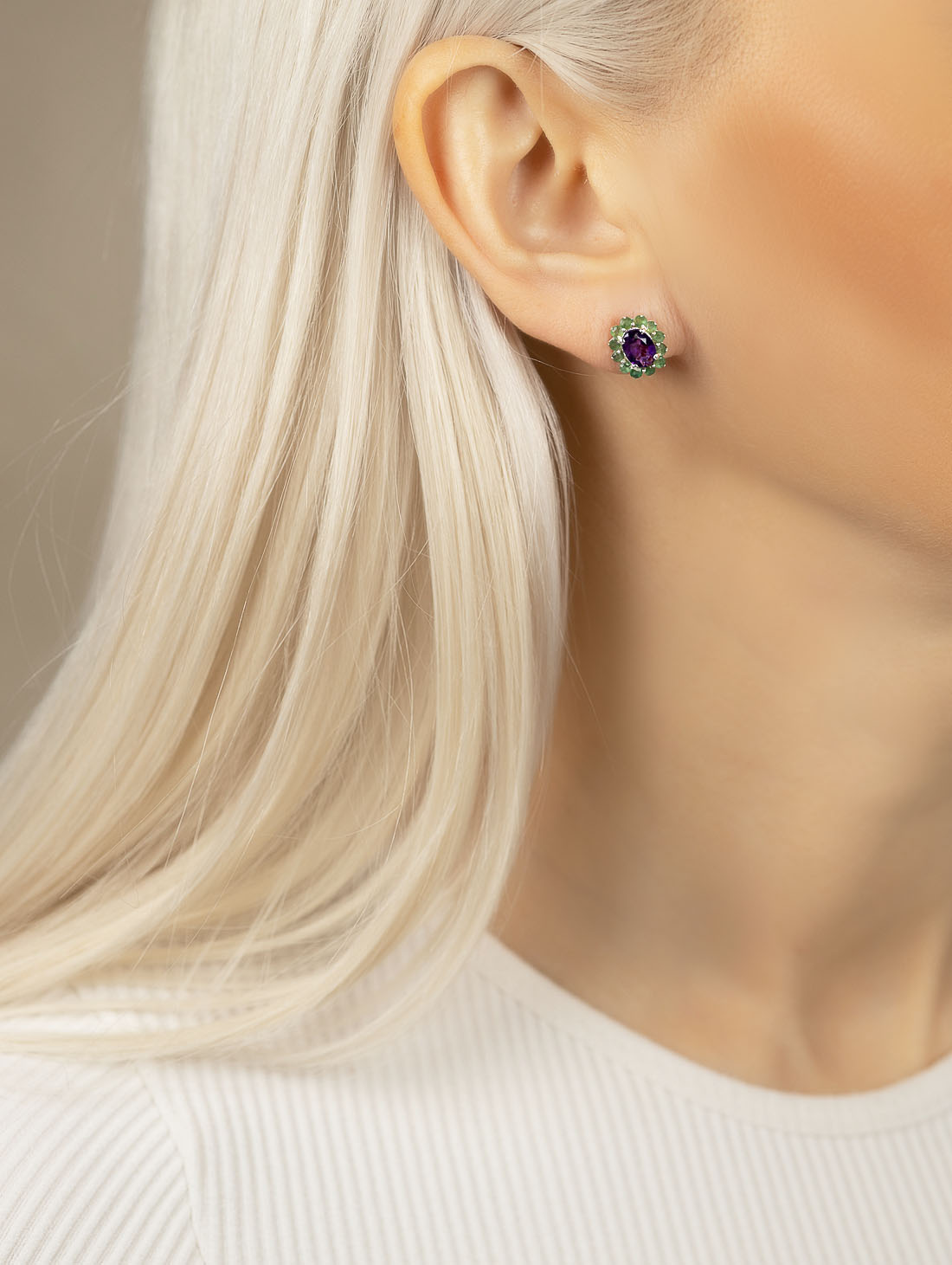 9416 Серьги пуссеты (Ag 925)