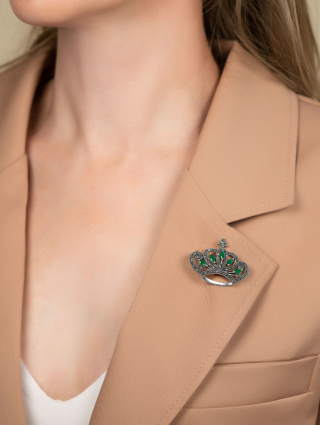 91542 Брошь (Ag 925)