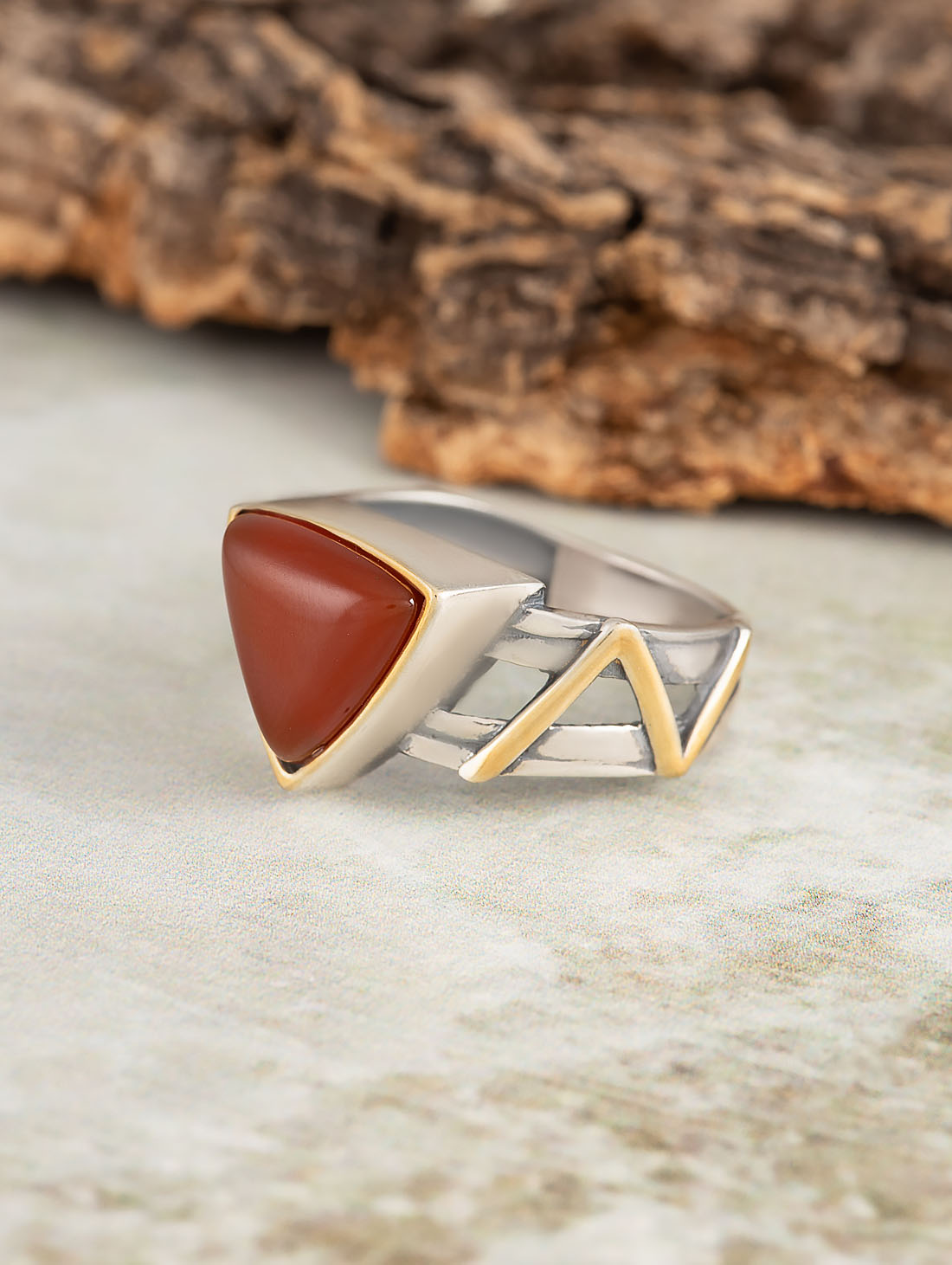 Rrr1199z Сердолик Кольцо (Ag 925)