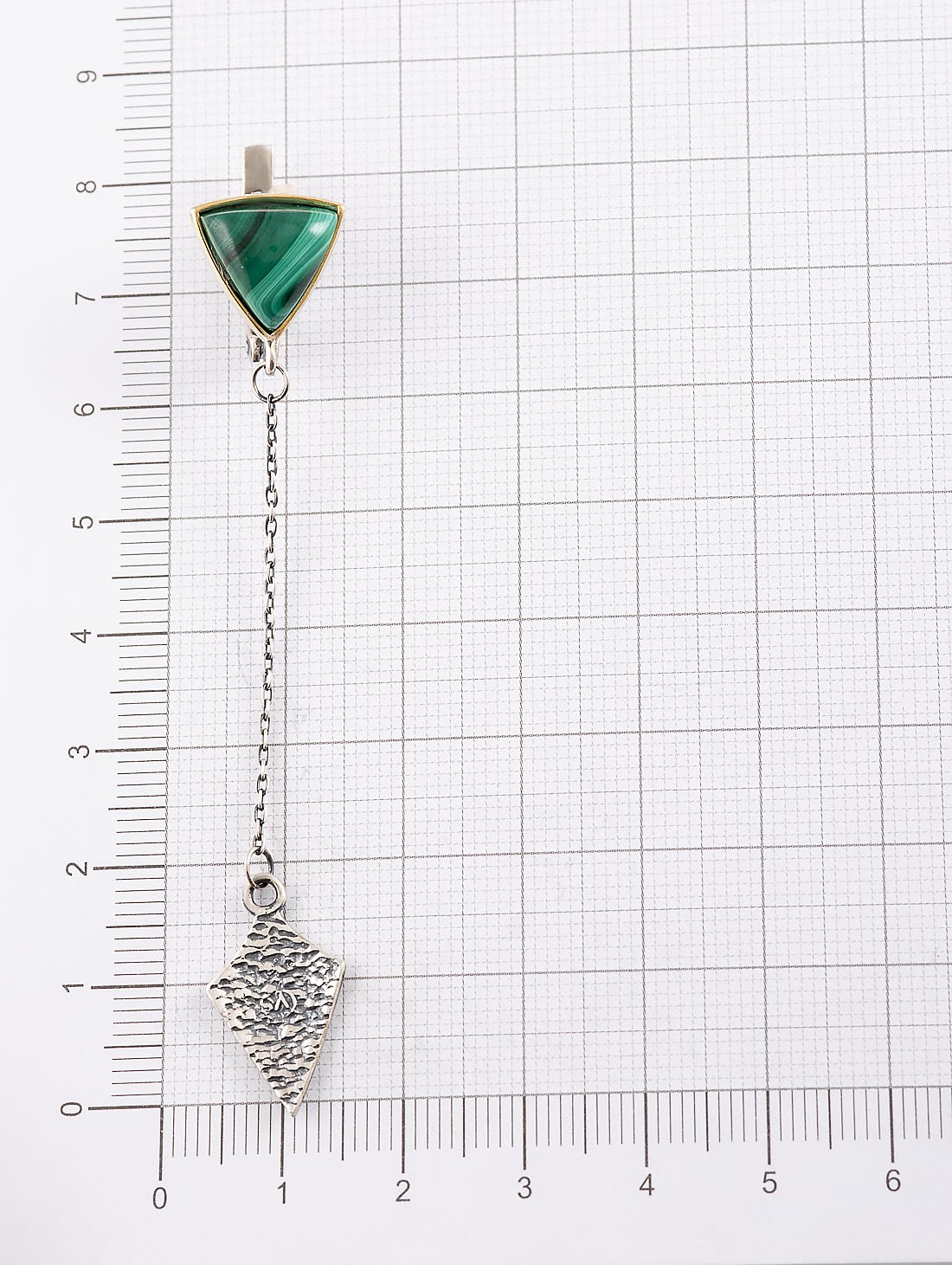 Err1199z Малахит Серьги (Ag_925)