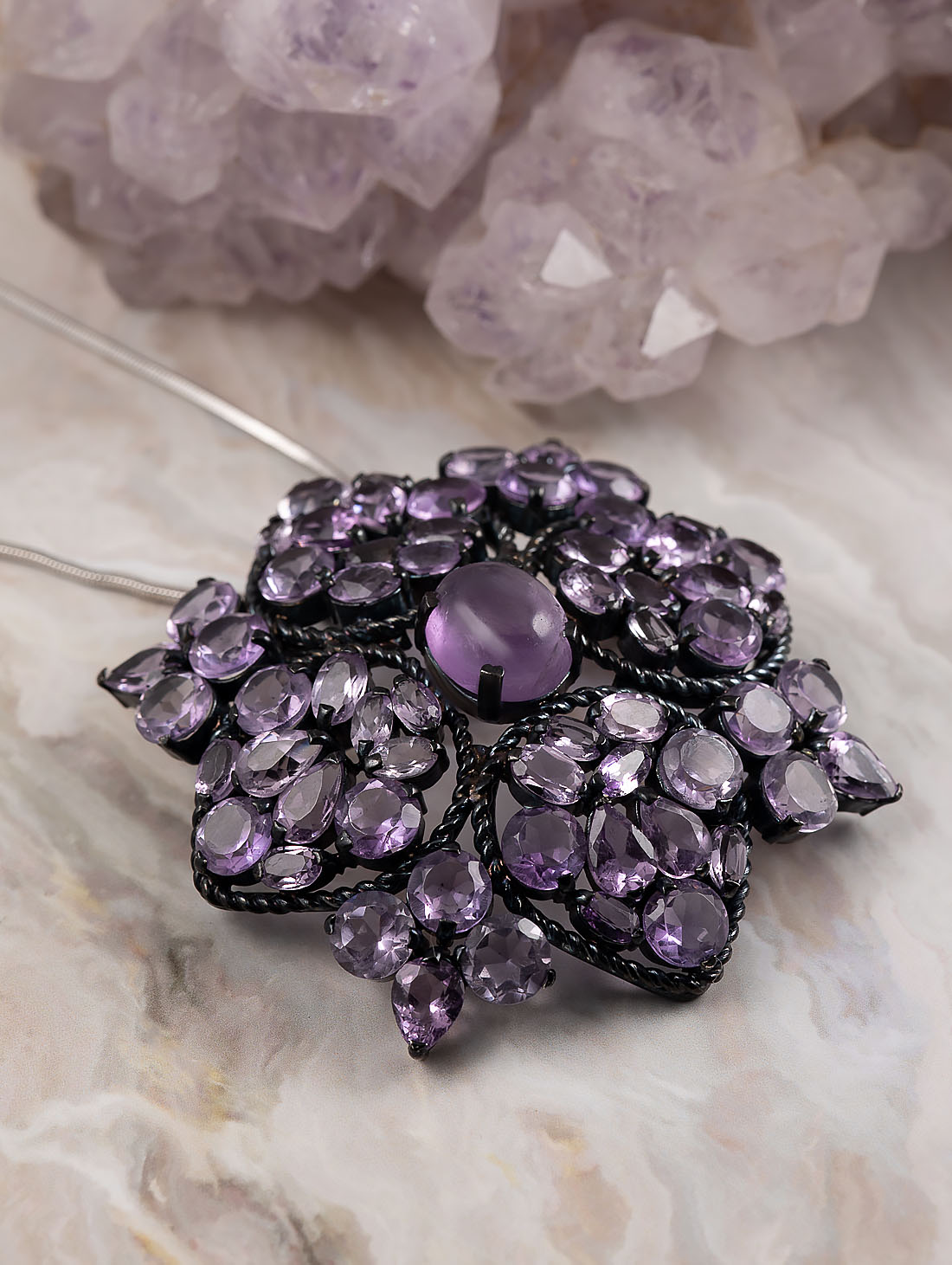 042366 Брошь-кулон (Ag 925)