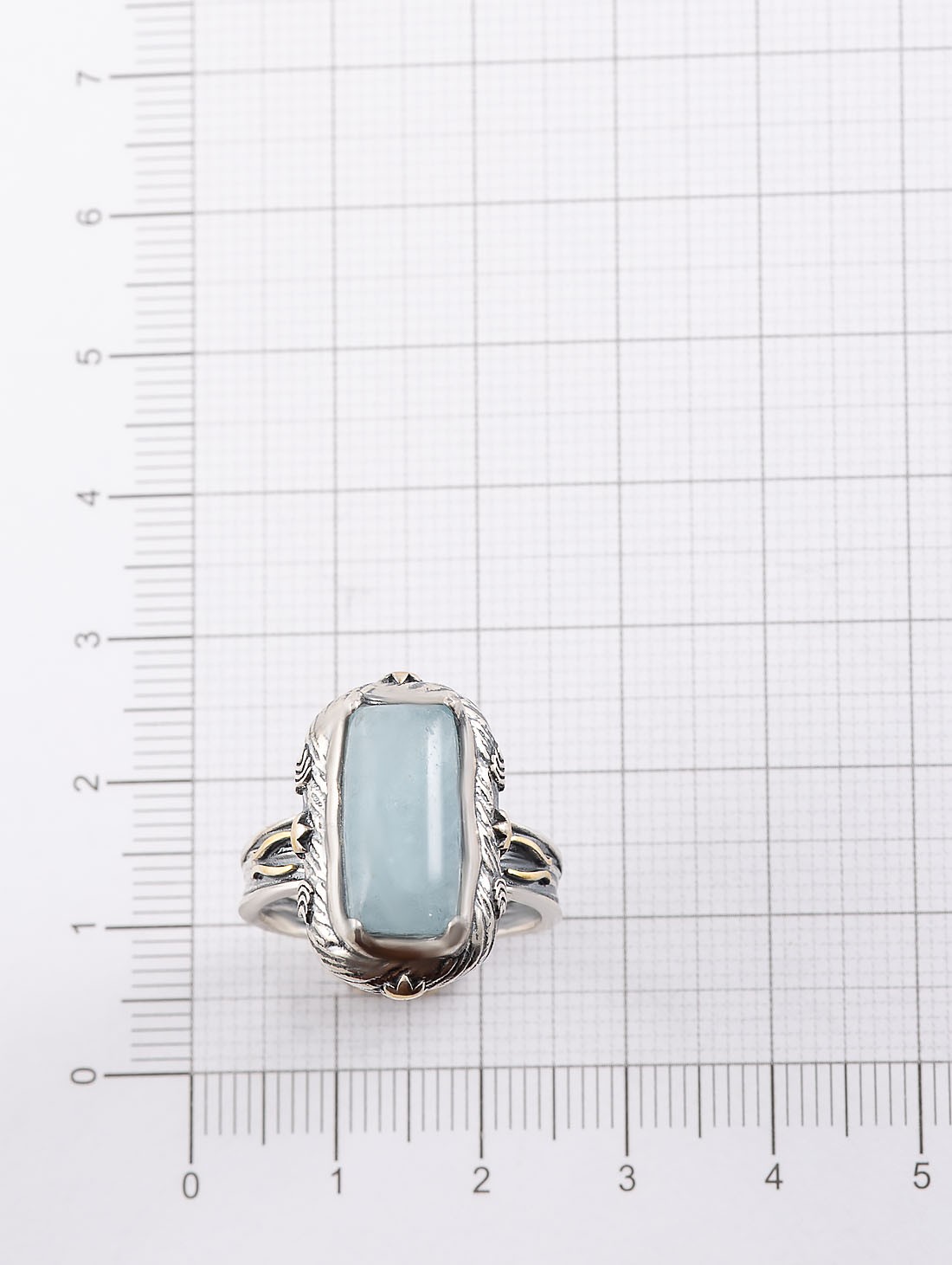 Rrr1350z Аквамарин Кольцо (Ag 925)