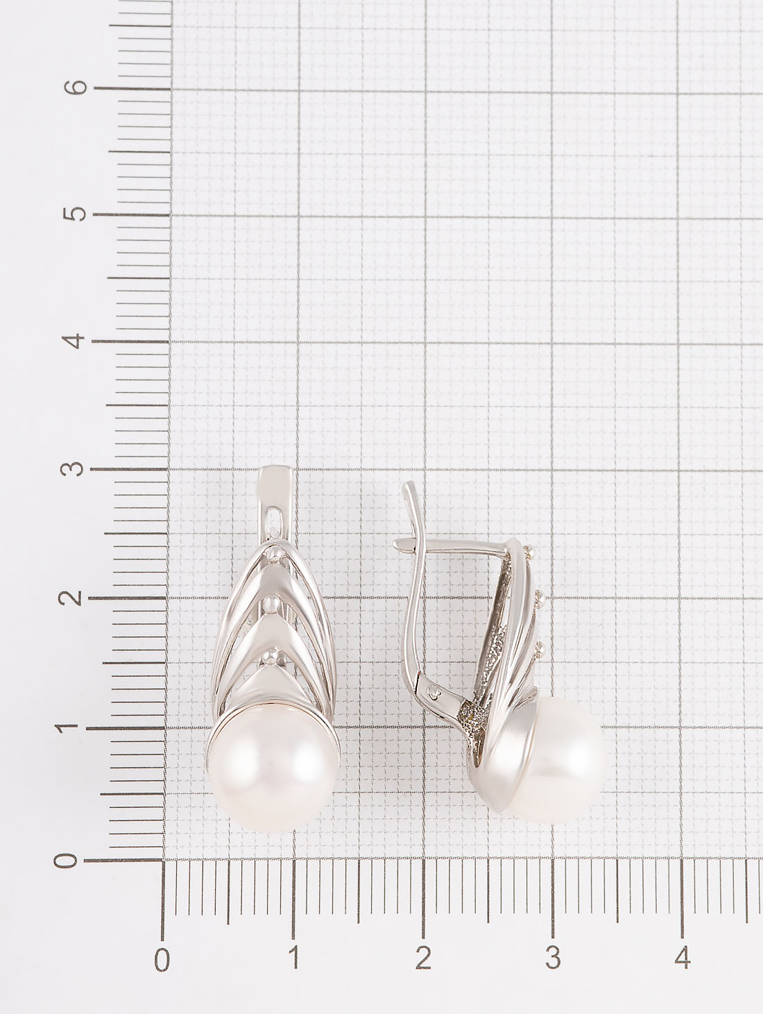 1385R Жемчуг Серьги (Ag 925)