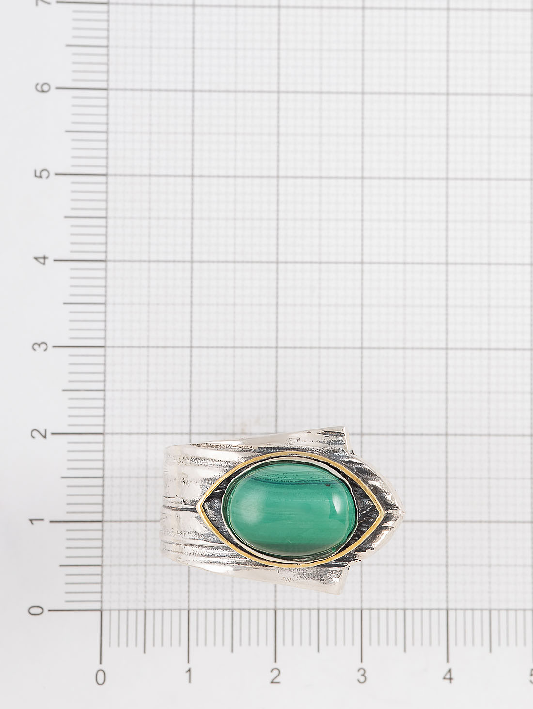 Rrr1218z Малахит Кольцо (Ag 925)