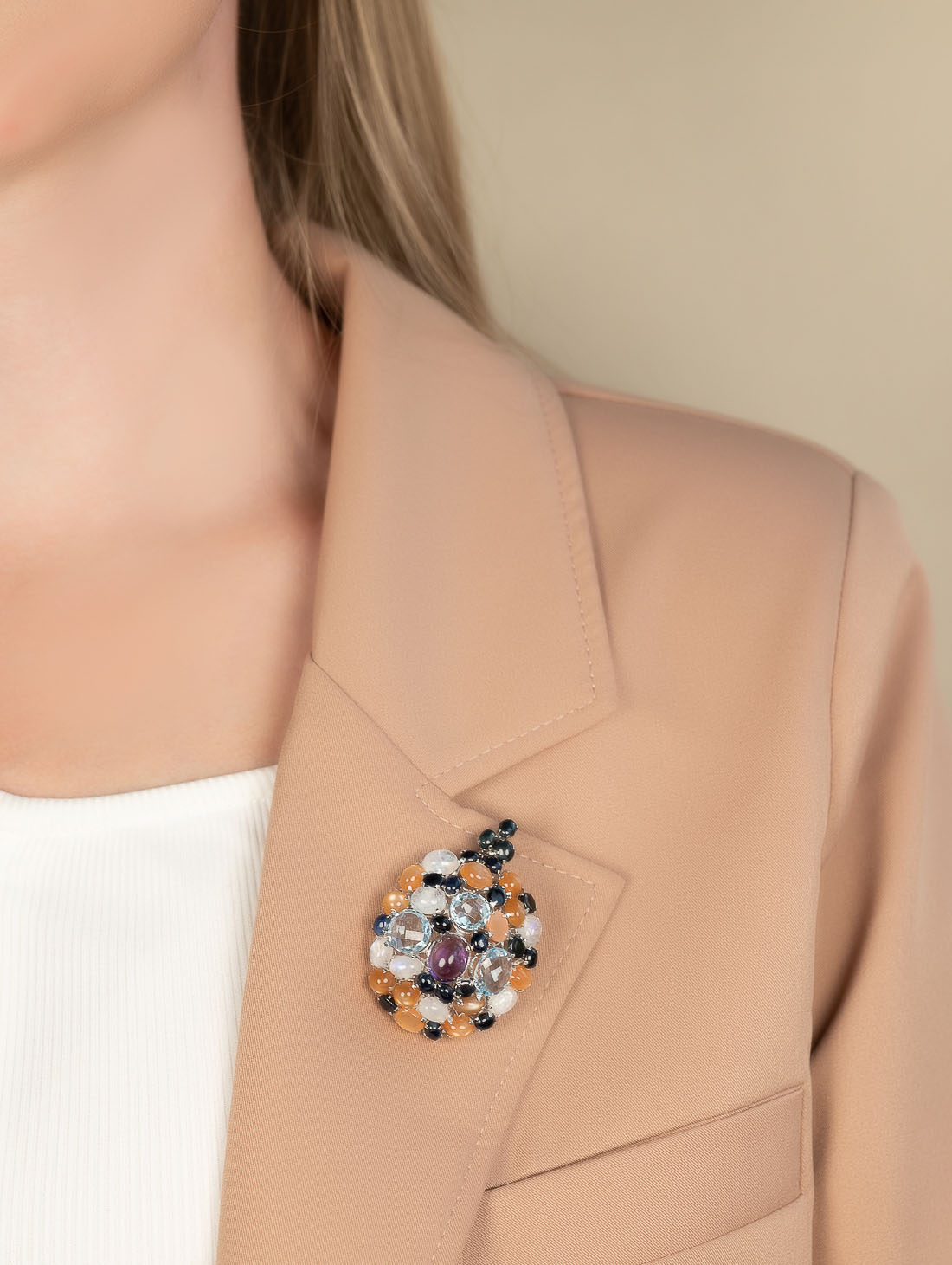 042346 Брошь-кулон (Ag 925)