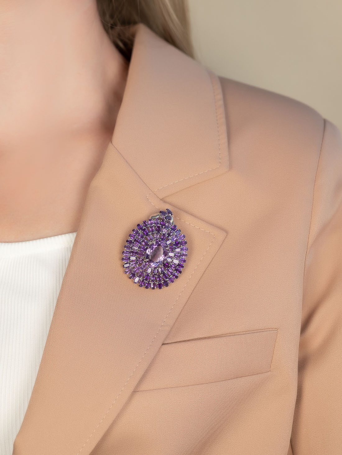 042352 Брошь-кулон (Ag 925)