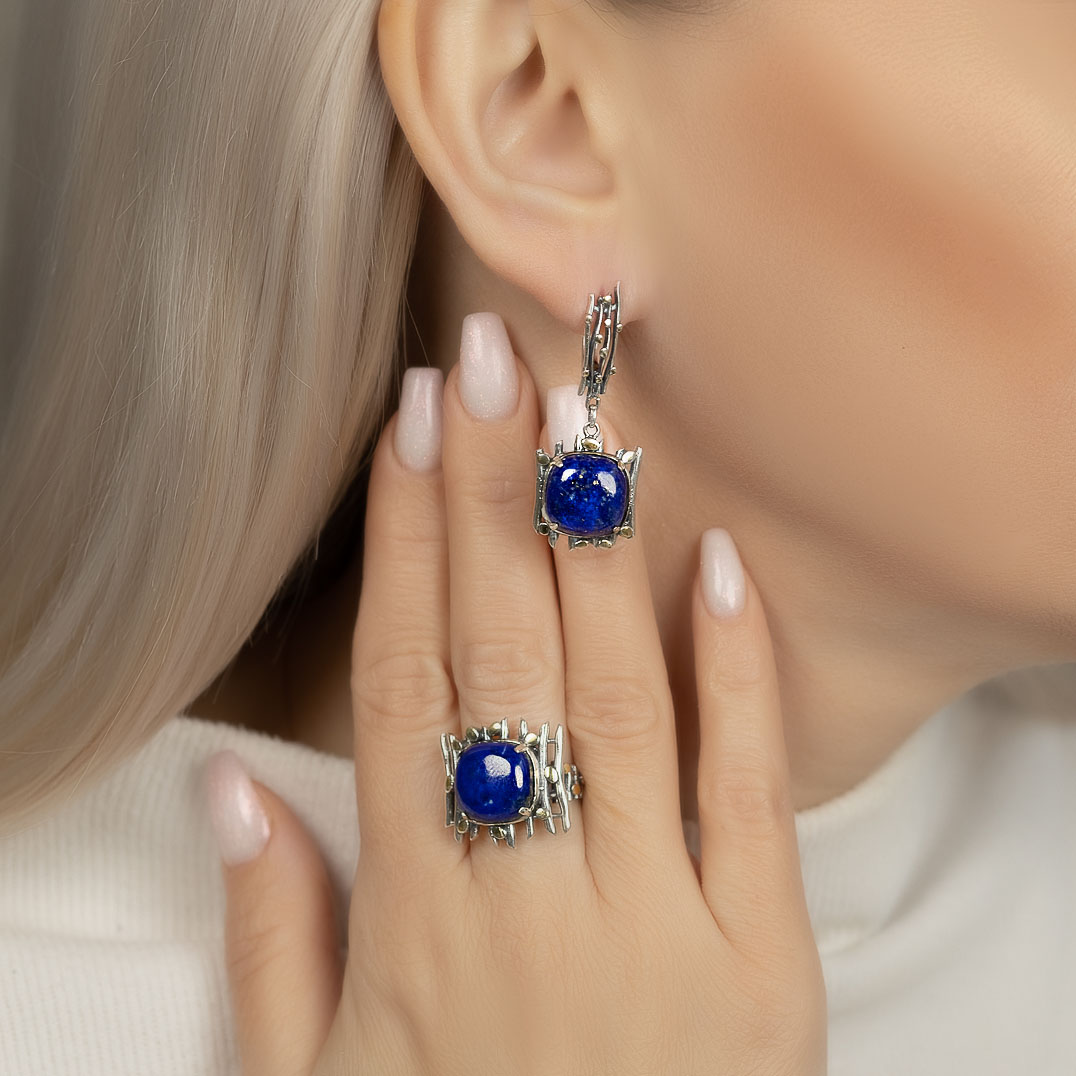 Rrr1450z Лазурит Кольцо (Ag 925)