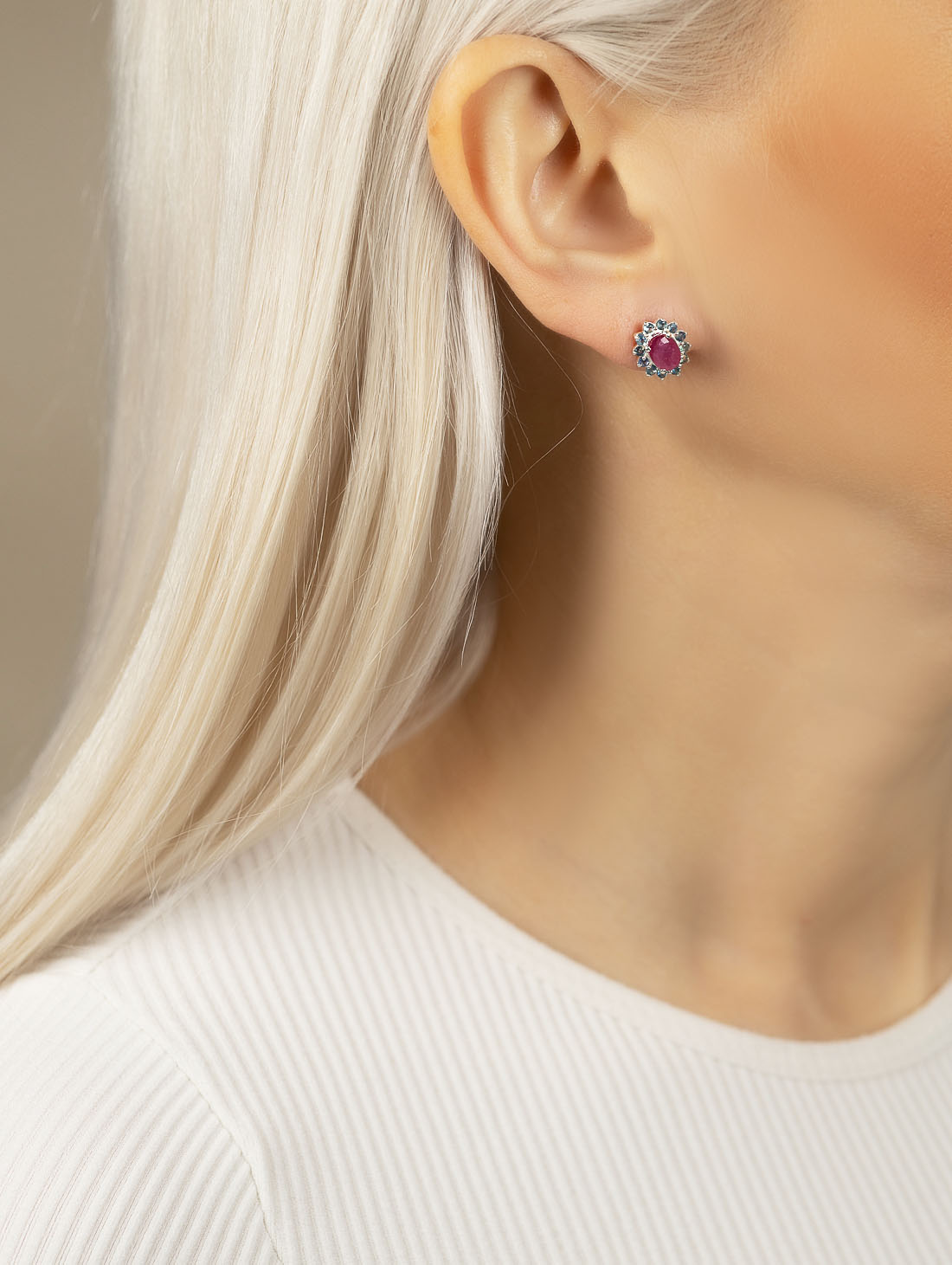 9406 Серьги пуссеты (Ag 925)