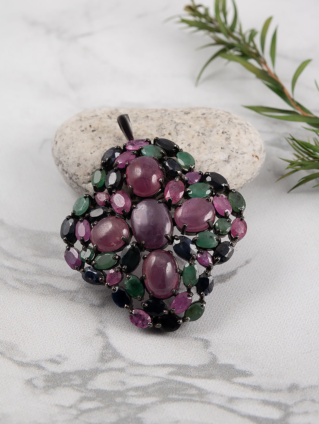 042393 Брошь-кулон (Ag 925)