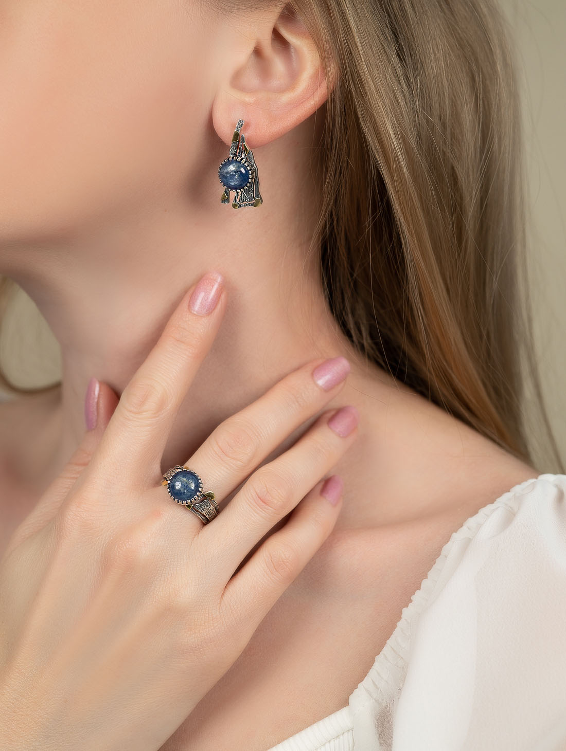 Err1504z Кианит Серьги (Ag 925)