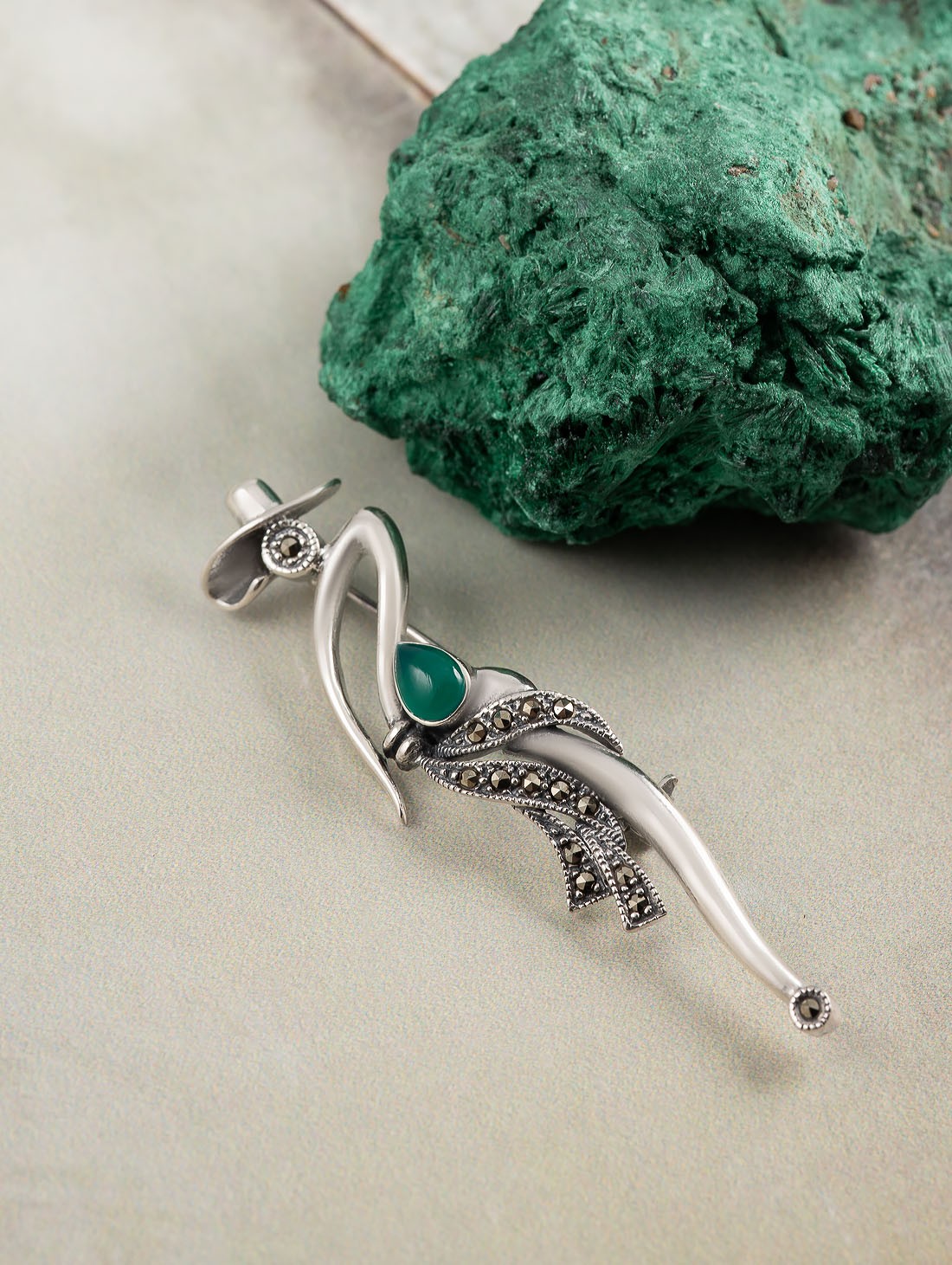 91644 Брошь (Ag 925)