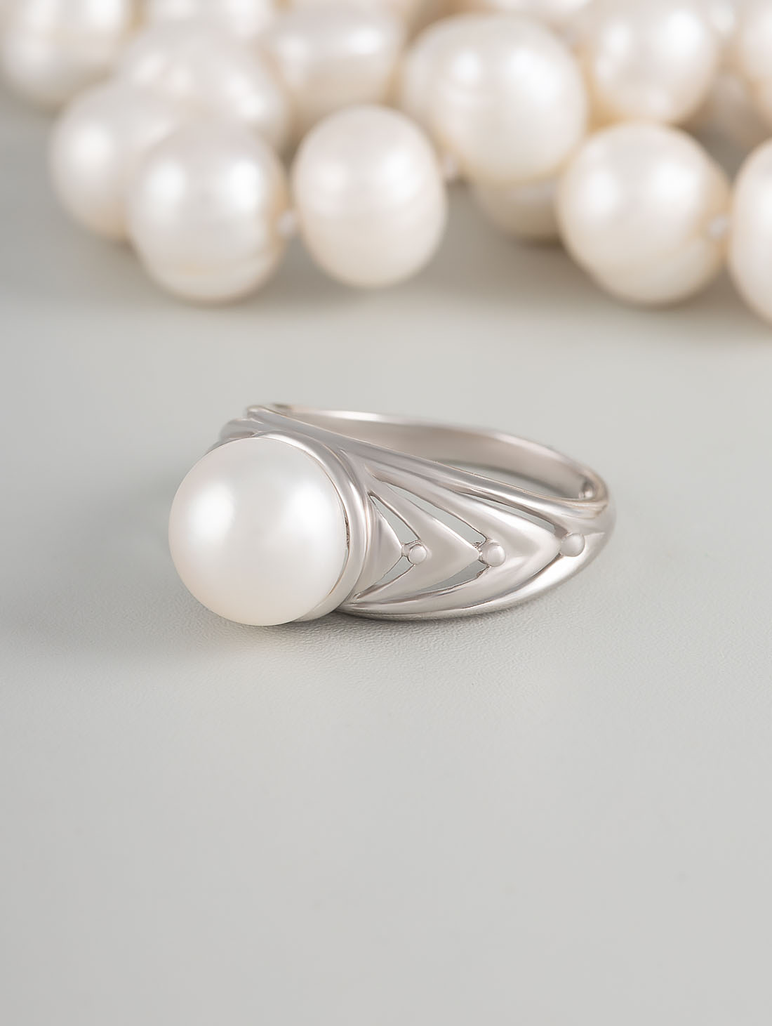 0385 Жемчуг Кольцо (Ag 925)