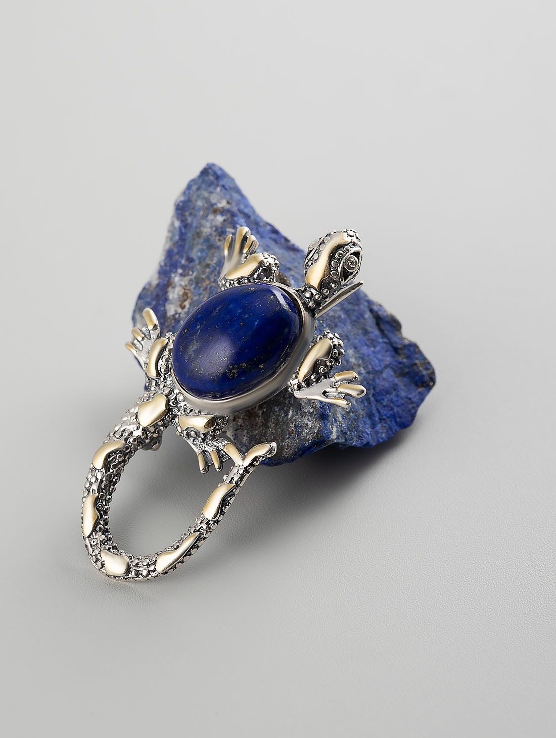 Brr1264z Лазурит Брошь (Ag 925)