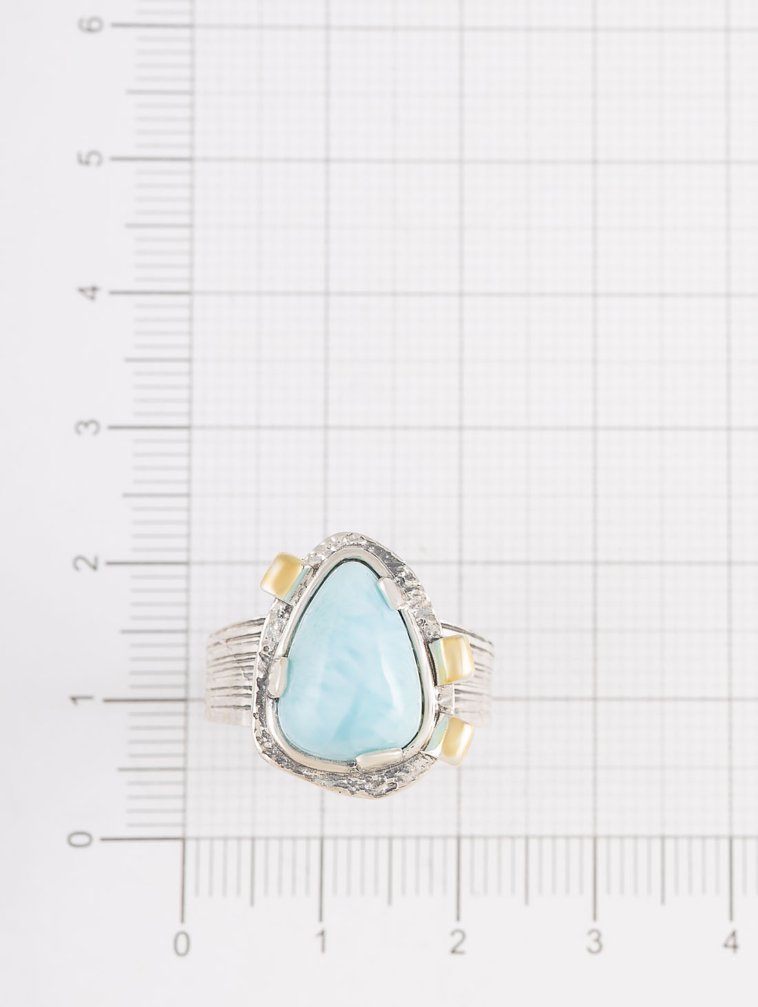 Rrr1462z Ларимар Кольцо (Ag 925)