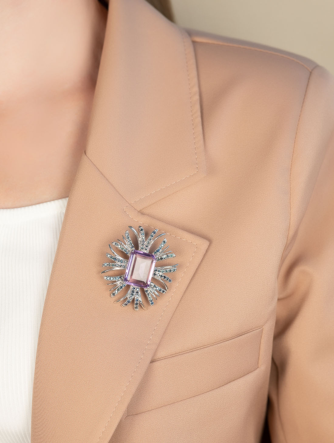 042372 Брошь-кулон (Ag 925)