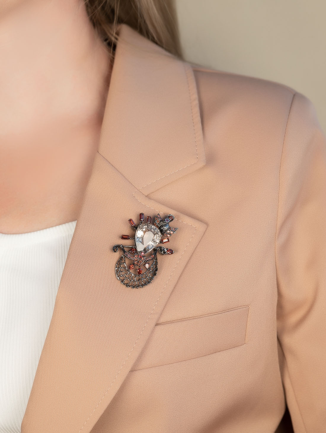 042374 Брошь-кулон (Ag 925)