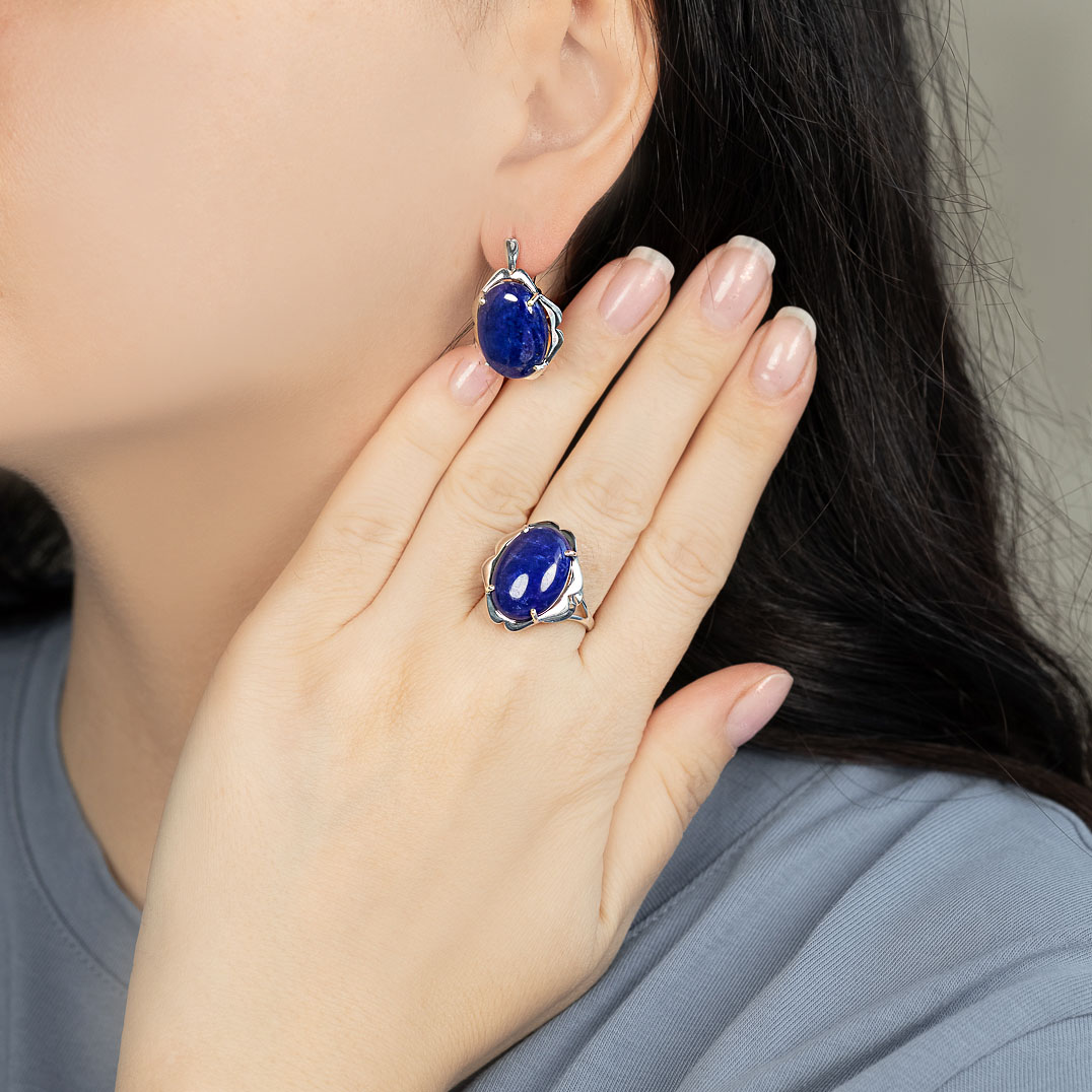 0575R Лазурит Кольцо (Ag 925)