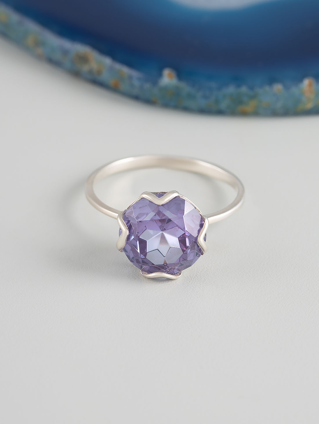 0490R Александрит Кольцо (Ag 925)