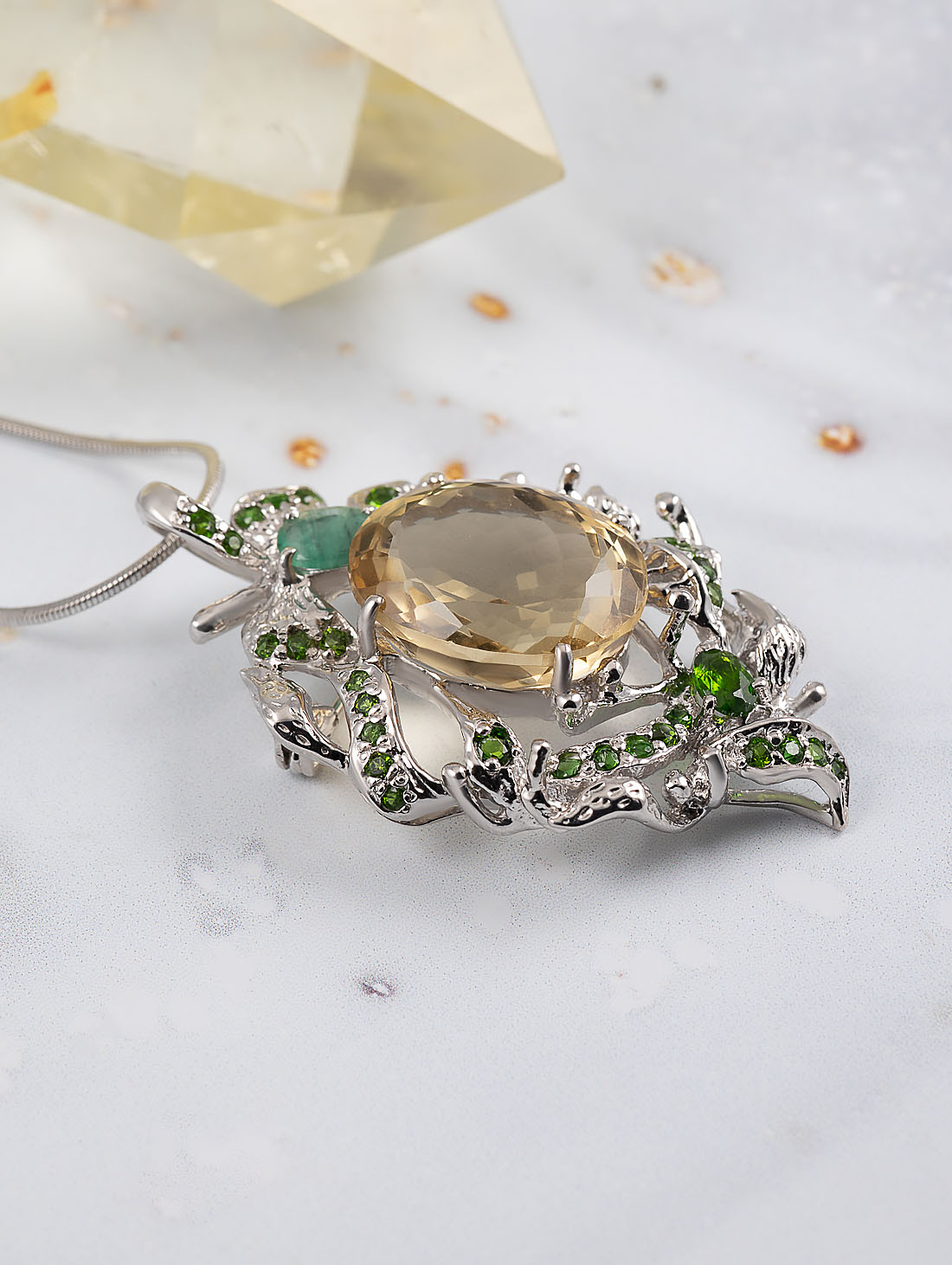 042376 Брошь-кулон (Ag 925)